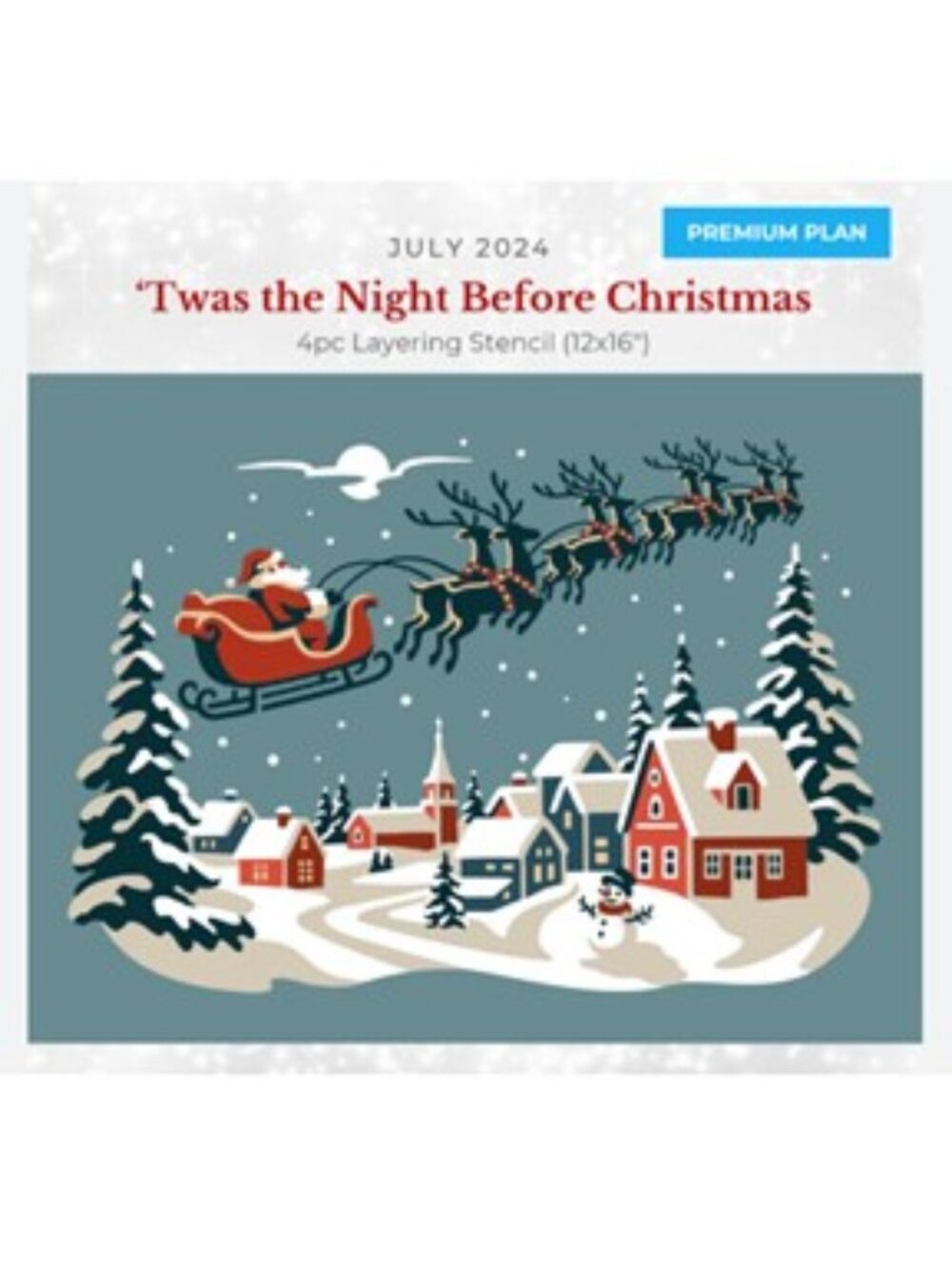 July 2024 Stencil of the Month Stencil Set w/ Add-On | Christmas | BRAND NEW